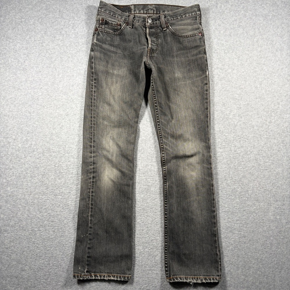 Levi's 577 Jeans Mens 29x33 (Fits 28x28) Vintage Made In Japan Black Denim